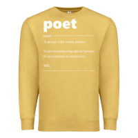 Antique Gold poet definition funny for poet drama poetry poems t shirt Premium Sweatshirt - linhVisuals