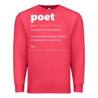 Cardinal poet definition funny for poet drama poetry poems t shirt Premium Sweatshirt - linhVisuals