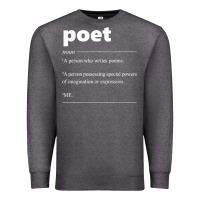 Charcoal Heather poet definition funny for poet drama poetry poems t shirt Premium Sweatshirt - linhVisuals