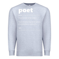 Heather Grey poet definition funny for poet drama poetry poems t shirt Premium Sweatshirt - linhVisuals