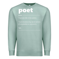 Seafoam poet definition funny for poet drama poetry poems t shirt Premium Sweatshirt - linhVisuals