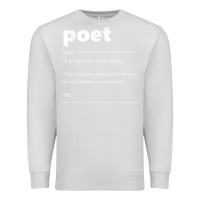Dove Grey poet definition funny for poet drama poetry poems t shirt Premium Sweatshirt - linhVisuals