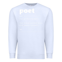 White poet definition funny for poet drama poetry poems t shirt Premium Sweatshirt - linhVisuals