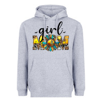 Heather Grey girl mom Heavyweight Hoodie - JahusDesignShop