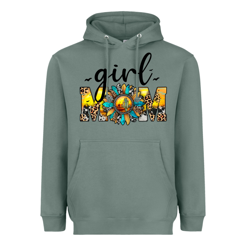 Girl Mom Heavyweight Hoodie by JahusDesignShop | Teevron