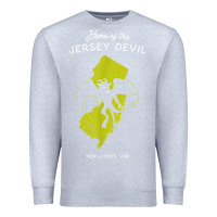 Heather Grey home of the jersey devil   new jersey, usa t shirt Premium Sweatshirt - linhVisuals