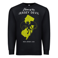 Black home of the jersey devil   new jersey, usa t shirt Premium Sweatshirt - linhVisuals