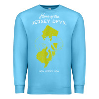 Ocean Blue home of the jersey devil   new jersey, usa t shirt Premium Sweatshirt - linhVisuals