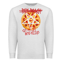 Oatmeal Heather papa roach   official merchandise  cut my life into pizzas t shirt Premium Sweatshirt - linhVisuals