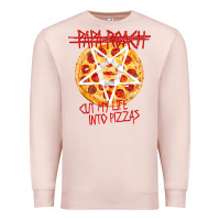 Pale Pink papa roach   official merchandise  cut my life into pizzas t shirt Premium Sweatshirt - linhVisuals