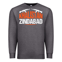 Charcoal Heather sikh khalistan zindabad singh punjabi t shirt Premium Sweatshirt - linhVisuals
