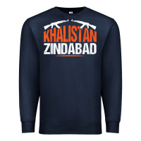 Navy sikh khalistan zindabad singh punjabi t shirt Premium Sweatshirt - linhVisuals