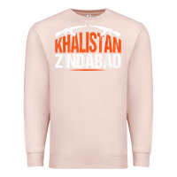 Pale Pink sikh khalistan zindabad singh punjabi t shirt Premium Sweatshirt - linhVisuals