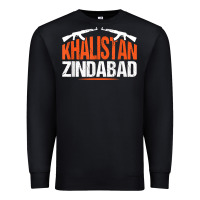 Black sikh khalistan zindabad singh punjabi t shirt Premium Sweatshirt - linhVisuals