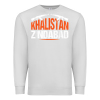 Dove Grey sikh khalistan zindabad singh punjabi t shirt Premium Sweatshirt - linhVisuals