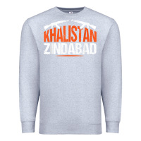 Heather Grey sikh khalistan zindabad singh punjabi t shirt Premium Sweatshirt - linhVisuals