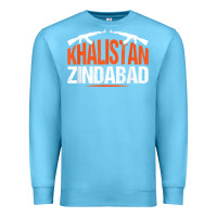 Ocean Blue sikh khalistan zindabad singh punjabi t shirt Premium Sweatshirt - linhVisuals