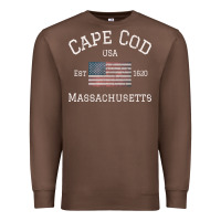 Chestnut cape cod massachusetts american flag usa travel vintage pullover hoodi Premium Sweatshirt - linhVisuals