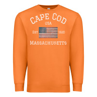 Carrot cape cod massachusetts american flag usa travel vintage pullover hoodi Premium Sweatshirt - linhVisuals