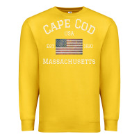 Lemon cape cod massachusetts american flag usa travel vintage pullover hoodi Premium Sweatshirt - linhVisuals