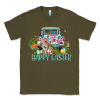 Army Green Happy Easter Day Classic Tee - CowGirlArtShop