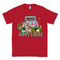 Red Happy Easter Day Classic Tee - CowGirlArtShop