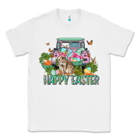 White Happy Easter Day Classic Tee - CowGirlArtShop