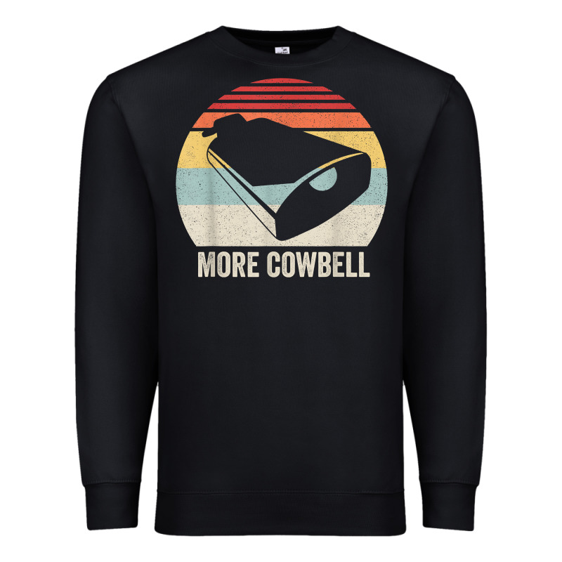 Retro More Cowbell Shirt Funny Drummer Gift Vintage T Shirt Premium Sweatshirt by linhVisuals | Teevron