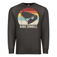 Smoke retro more cowbell shirt funny drummer gift vintage t shirt Premium Sweatshirt - linhVisuals