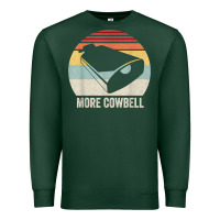 Sports Green retro more cowbell shirt funny drummer gift vintage t shirt Premium Sweatshirt - linhVisuals