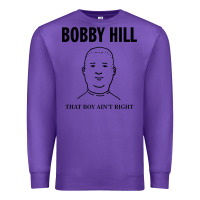 Purple bobby hill that boy ain't right [tw] Premium Sweatshirt - linhVisuals