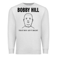 Oatmeal Heather bobby hill that boy ain't right [tw] Premium Sweatshirt - linhVisuals