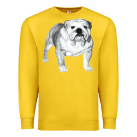 Lemon English Bulldog Art Premium Sweatshirt - linhVisuals