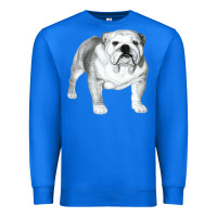 True Royal English Bulldog Art Premium Sweatshirt - linhVisuals