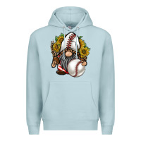 Blue Mist baseball gnome Premium Hoodie - RacoonDesign