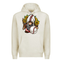Oatmeal Heather baseball gnome Premium Hoodie - RacoonDesign