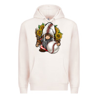 Pale Pink baseball gnome Premium Hoodie - RacoonDesign