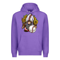 Purple baseball gnome Premium Hoodie - RacoonDesign