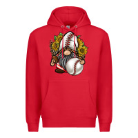 Red baseball gnome Premium Hoodie - RacoonDesign