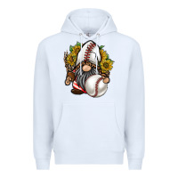 White baseball gnome Premium Hoodie - RacoonDesign