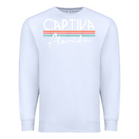White captiva florida t shirt Premium Sweatshirt - linhVisuals