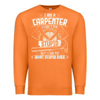 Carrot i can't fix stupid   funny carpentry woodworking carpenter t shirt Premium Sweatshirt - linhVisuals