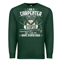 Sports Green i can't fix stupid   funny carpentry woodworking carpenter t shirt Premium Sweatshirt - linhVisuals