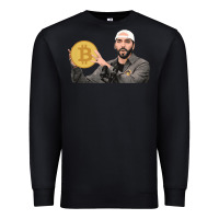 Black el salvador bitcoin bukele legal tender cryptocurrency btc t shirt Premium Sweatshirt - linhVisuals