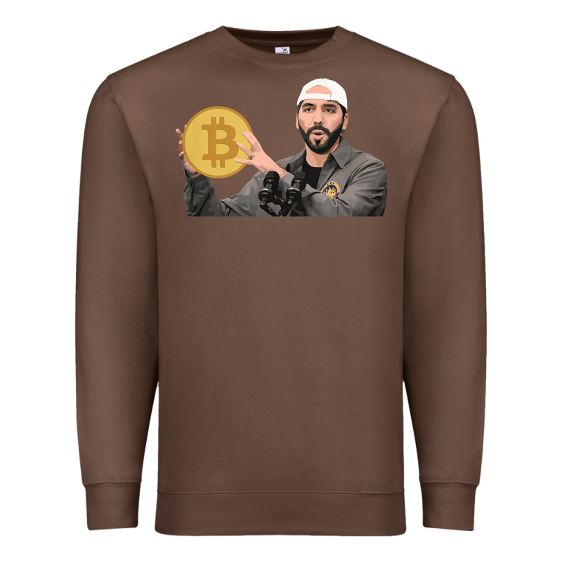 El Salvador Bitcoin Bukele Legal Tender Cryptocurrency Btc T Shirt Premium Sweatshirt by linhVisuals | Teevron