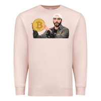 Pale Pink el salvador bitcoin bukele legal tender cryptocurrency btc t shirt Premium Sweatshirt - linhVisuals