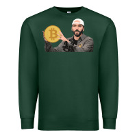 Sports Green el salvador bitcoin bukele legal tender cryptocurrency btc t shirt Premium Sweatshirt - linhVisuals