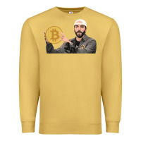 Antique Gold el salvador bitcoin bukele legal tender cryptocurrency btc t shirt Premium Sweatshirt - linhVisuals