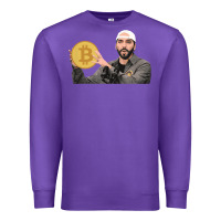 Purple el salvador bitcoin bukele legal tender cryptocurrency btc t shirt Premium Sweatshirt - linhVisuals