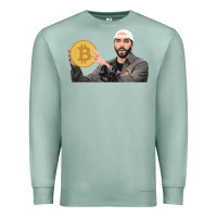 Seafoam el salvador bitcoin bukele legal tender cryptocurrency btc t shirt Premium Sweatshirt - linhVisuals